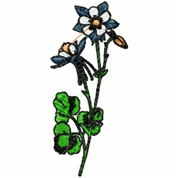 Flowers Embroidery Design 12